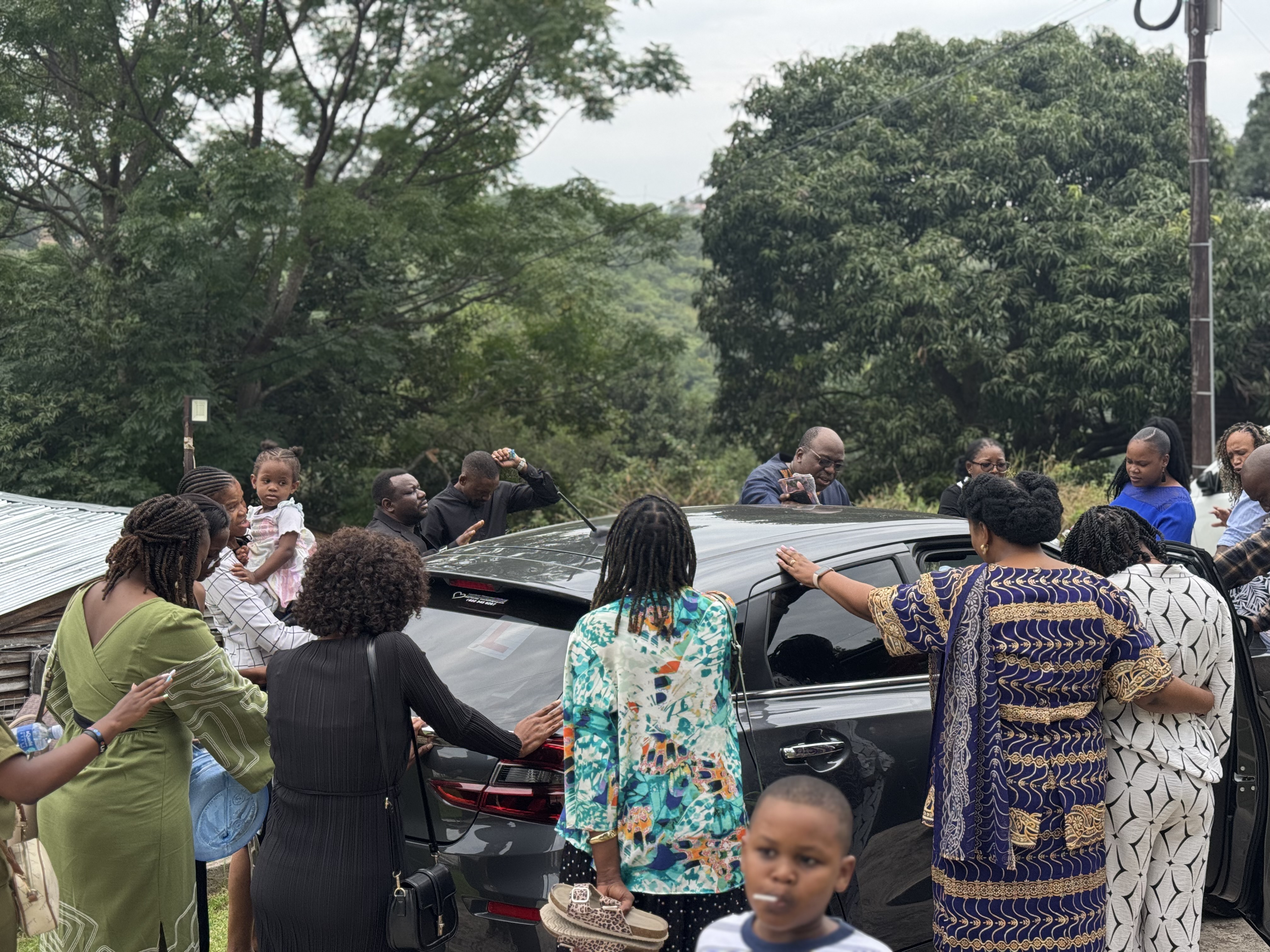 People gathered in an open worship space